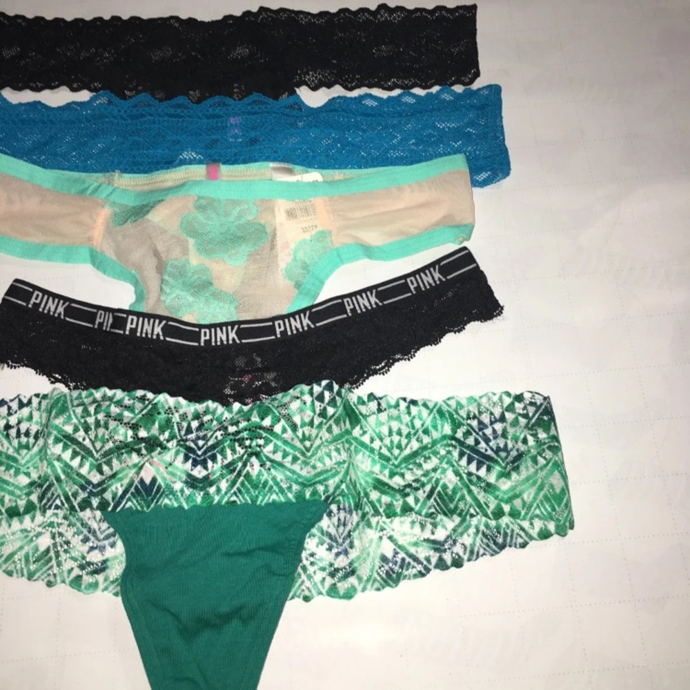 NWT Victoria Secret PINK Thong Panty Bundle